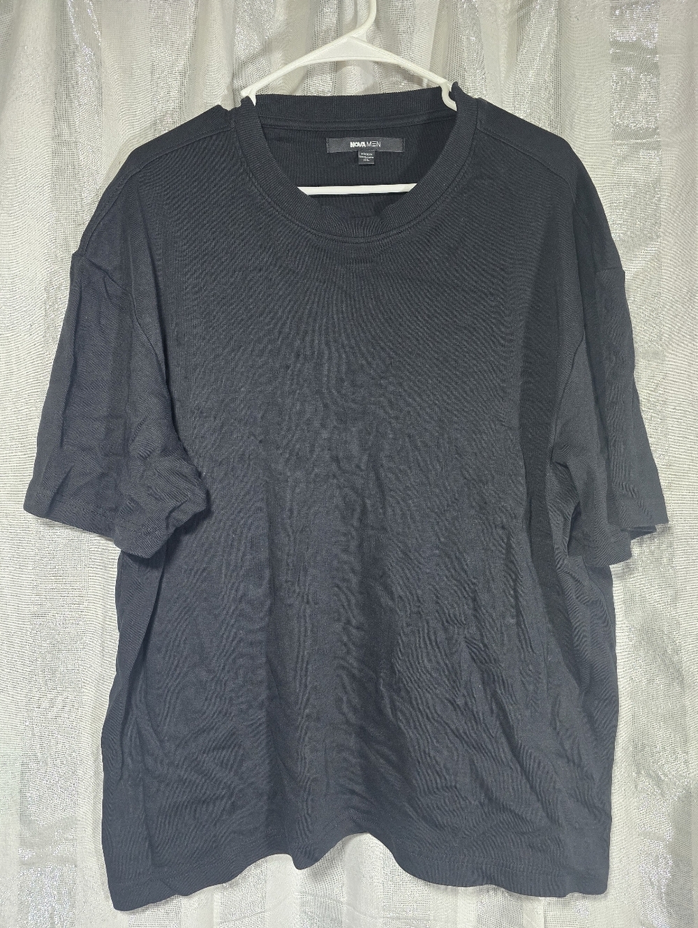 NovaMen - Black Crew Neck Short Sleeve Shirt